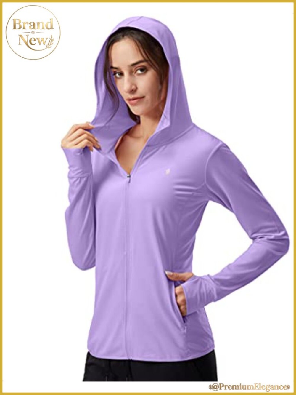 UPF 50+ Women's Sun Protection Hoodie Jacket Lightweight